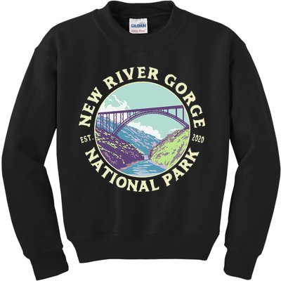 New River Gorge National Park And Preserve West Virginia Kids Sweatshirt
