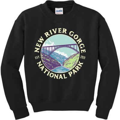 New River Gorge National Park And Preserve West Virginia Kids Sweatshirt