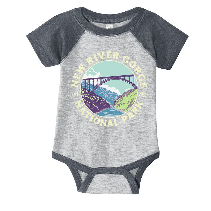 New River Gorge National Park And Preserve West Virginia Infant Baby Jersey Bodysuit