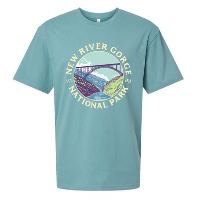 New River Gorge National Park And Preserve West Virginia Sueded Cloud Jersey T-Shirt