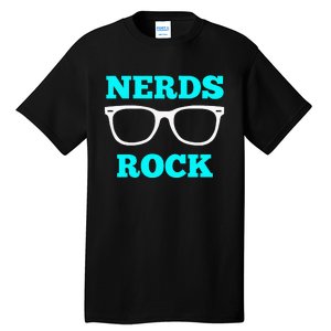 Nerds Rock Gamer Geek Fun Cute Nerd Girl Tall T-Shirt