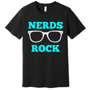 Nerds Rock Gamer Geek Fun Cute Nerd Girl Premium T-Shirt