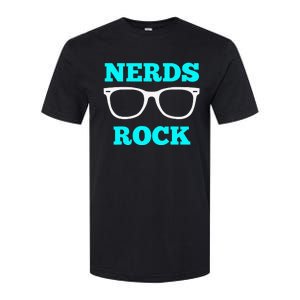 Nerds Rock Gamer Geek Fun Cute Nerd Girl Softstyle CVC T-Shirt