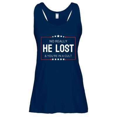 No Really He Lost And Youre In A Cult Ladies Essential Flowy Tank