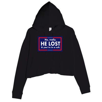 No, really he lost you're in a cuit Crop Fleece Hoodie