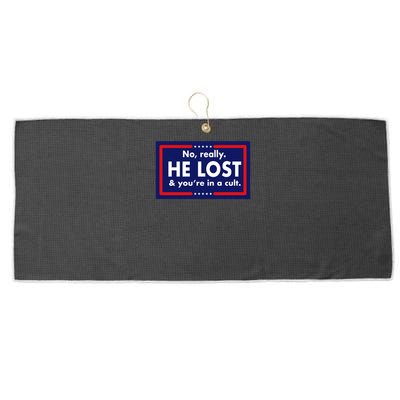No, really he lost you're in a cuit Large Microfiber Waffle Golf Towel