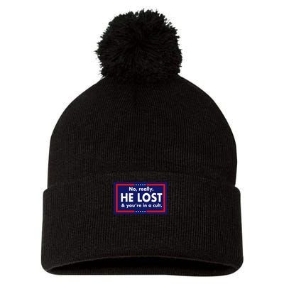 No, really he lost you're in a cuit Pom Pom 12in Knit Beanie