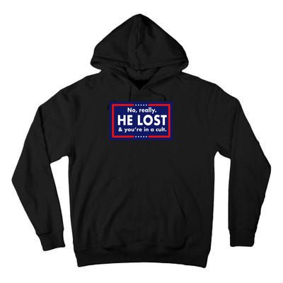 No, really he lost you're in a cuit Tall Hoodie