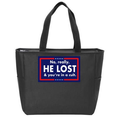 No, really he lost you're in a cuit Zip Tote Bag