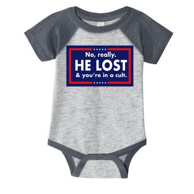 No, really he lost you're in a cuit Infant Baby Jersey Bodysuit
