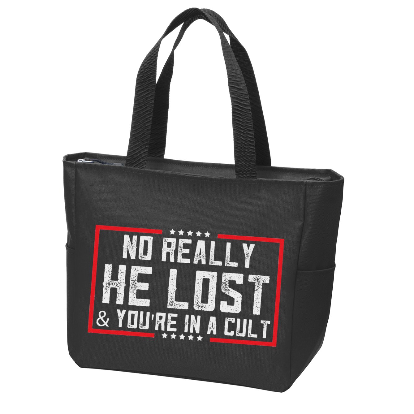 No Really He Lost & YouRe In A Cult Zip Tote Bag