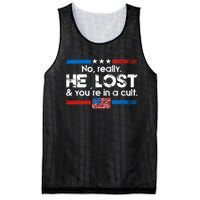 No Really He Lost & Youre In A Cult Mesh Reversible Basketball Jersey Tank