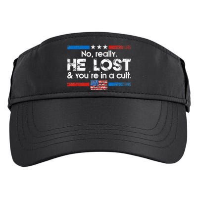 No Really He Lost And YouRe In A Cult Adult Drive Performance Visor