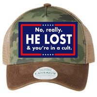 No Really He Lost & You're In A Cult. Legacy Tie Dye Trucker Hat