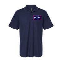 No Really He Lost & You're In A Cult. Softstyle Adult Sport Polo