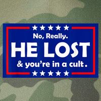 No Really He Lost & You're In A Cult Legacy Tie Dye Trucker Hat