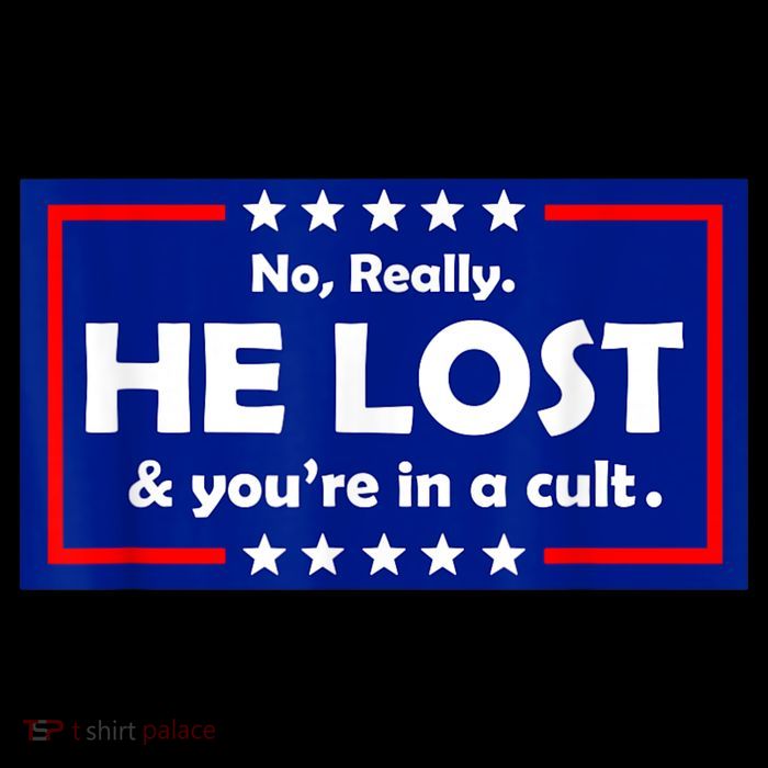 No Really He Lost & You're In A Cult Pom Pom 12in Knit Beanie