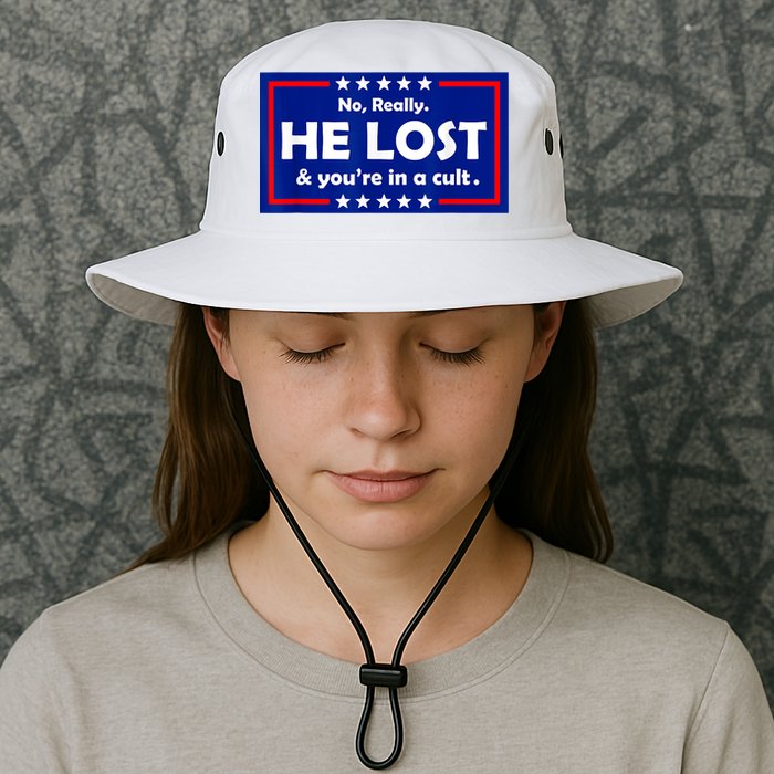 No Really He Lost & You're In A Cult Bucket Hat