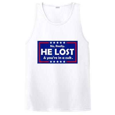 No Really He Lost & You're In A Cult PosiCharge Competitor Tank
