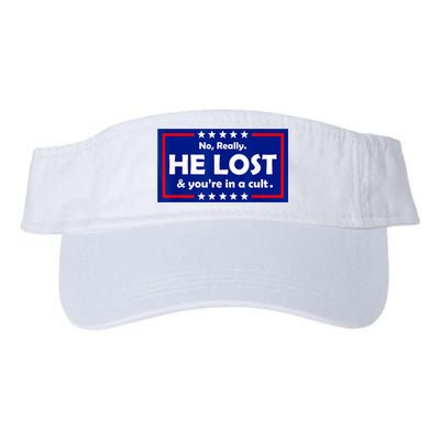 No Really He Lost & You're In A Cult Visor