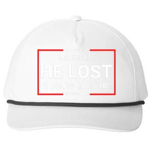 No Really He Lost & Youre In A Cult. Snapback Five-Panel Rope Hat