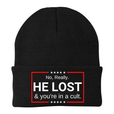 No Really He Lost & Youre In A Cult. Beanie