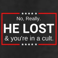 No Really He Lost & Youre In A Cult. Golf Towel