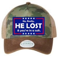 No Really He Lost & Youre In A Cult Legacy Tie Dye Trucker Hat