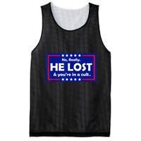 No Really He Lost & Youre In A Cult Mesh Reversible Basketball Jersey Tank