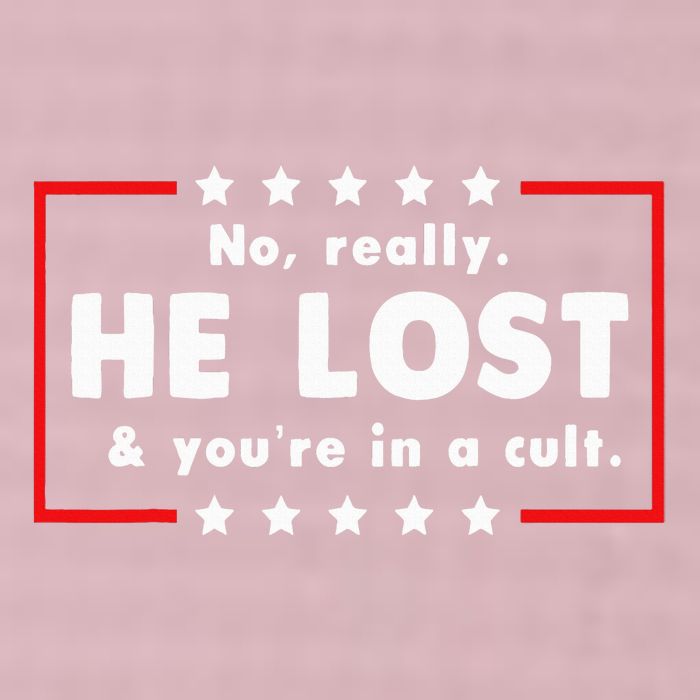 No Really He Lost & Youre In A Cult 25L Jumbo Tote
