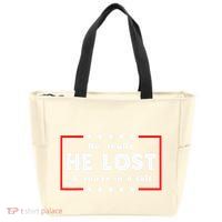 No Really He Lost & Youre In A Cult Zip Tote Bag