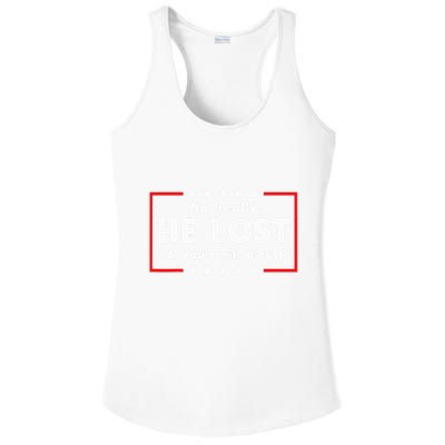 No Really He Lost & Youre In A Cult Ladies PosiCharge Competitor Racerback Tank