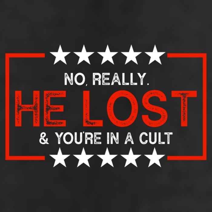 No Really He Lost & You're In A Cult Apparel 11oz C Handle Ceramic Mug