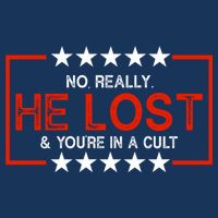 No Really He Lost & You're In A Cult Apparel 7-Panel Snapback Hat