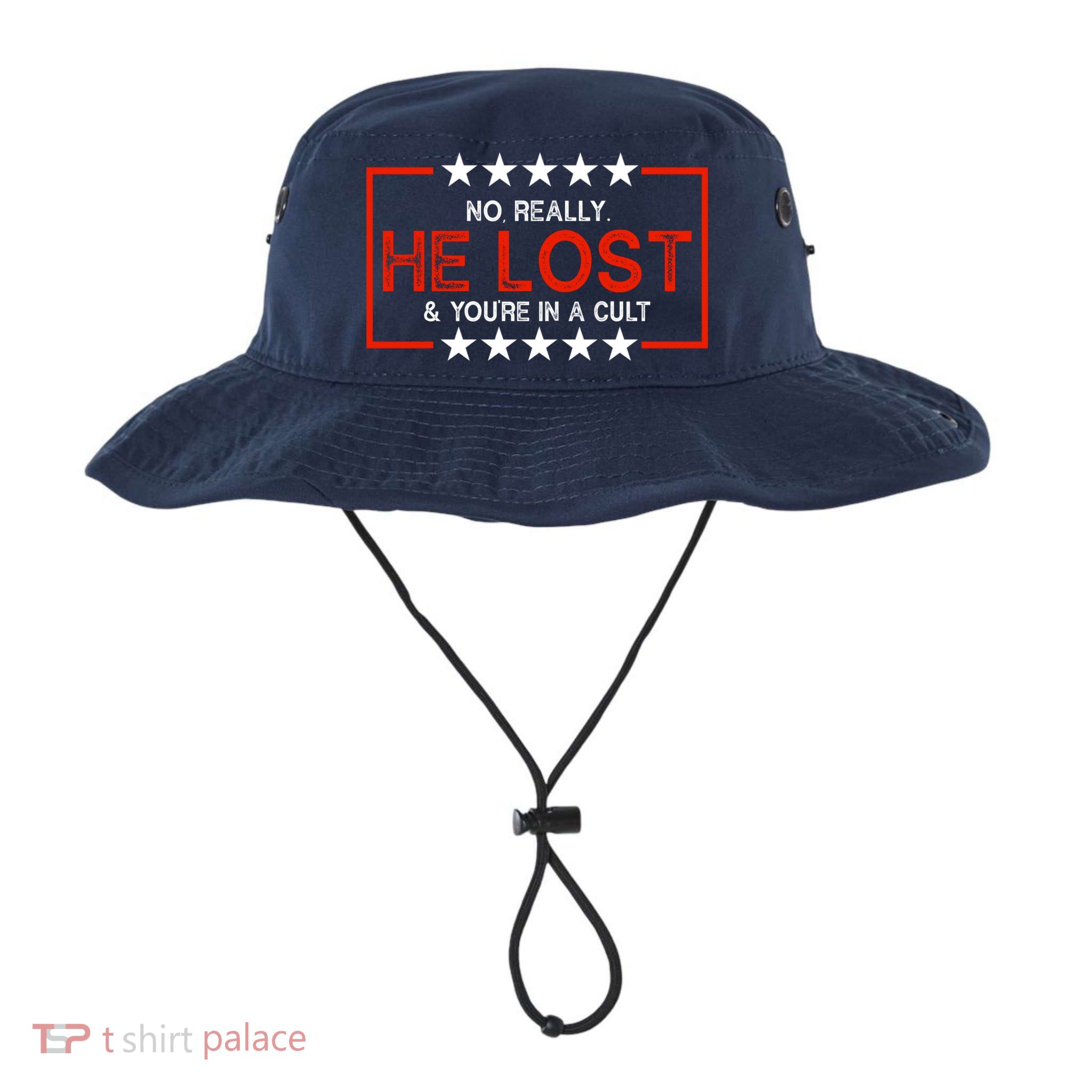 No Really He Lost & You're In A Cult Apparel Bucket Hat