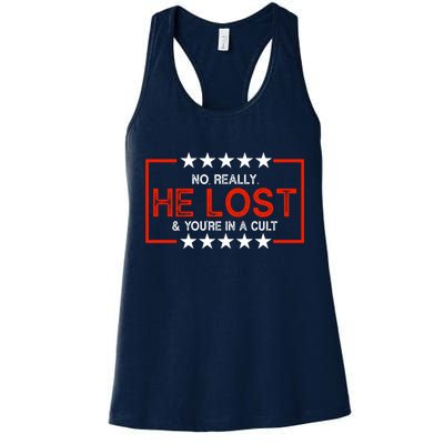 No Really He Lost & You're In A Cult Apparel Womens Tank Top