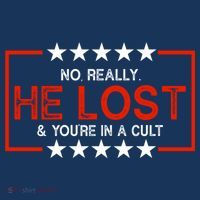 No Really He Lost & You're In A Cult Apparel Short Acrylic Beanie