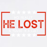 No Really He Lost & You're In A Cult Apparel Garment-Dyed Sweatshirt