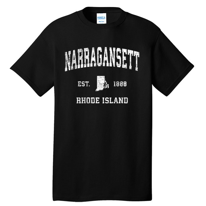 Narragansett Rhode Island Ri Vintage Sports Tall T-Shirt