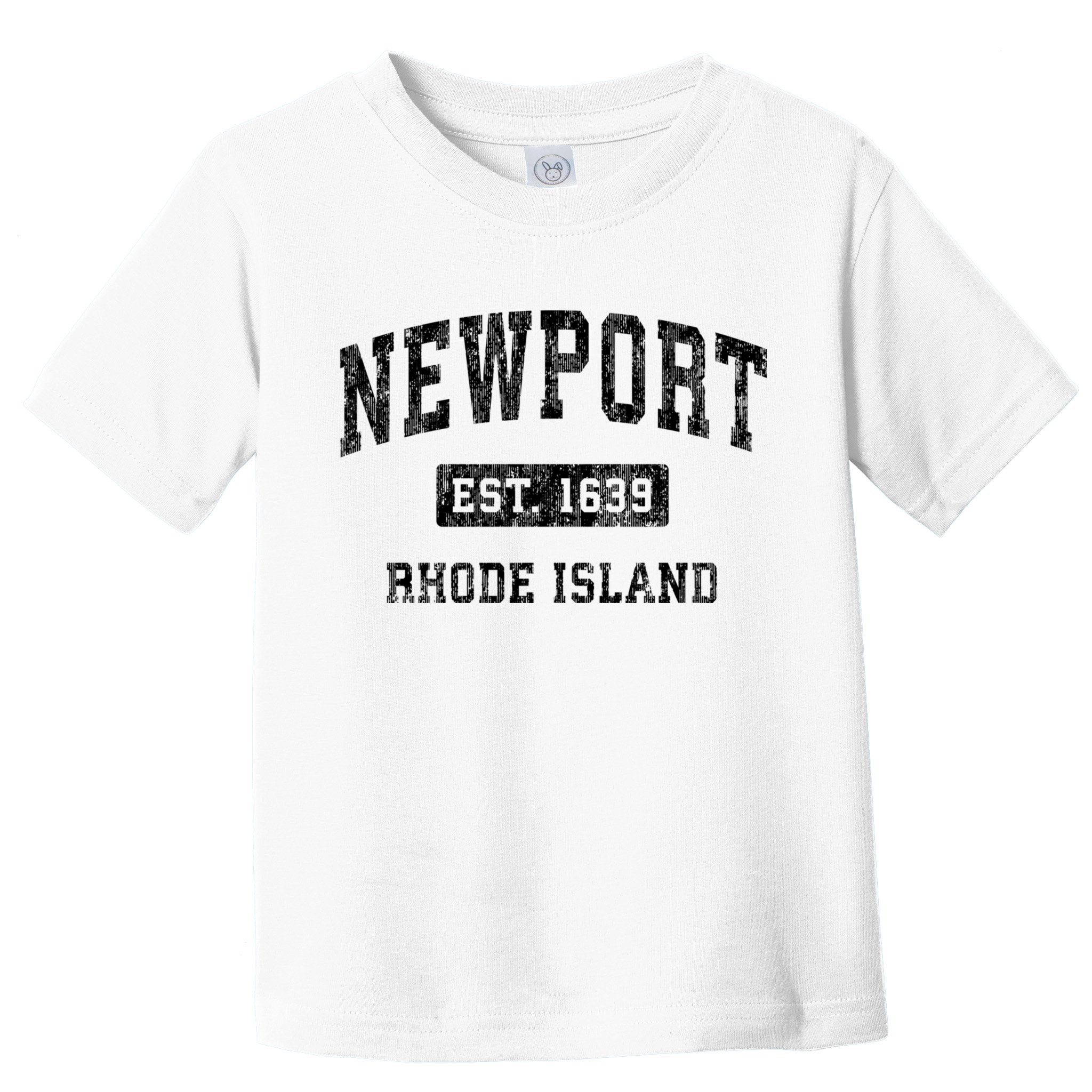 Newport Rhode Island Ri Vintage Established Sports Design Toddler T-Shirt