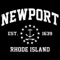 Newport Rhode Island RI Vintage State Athletic Style Bucket Hat
