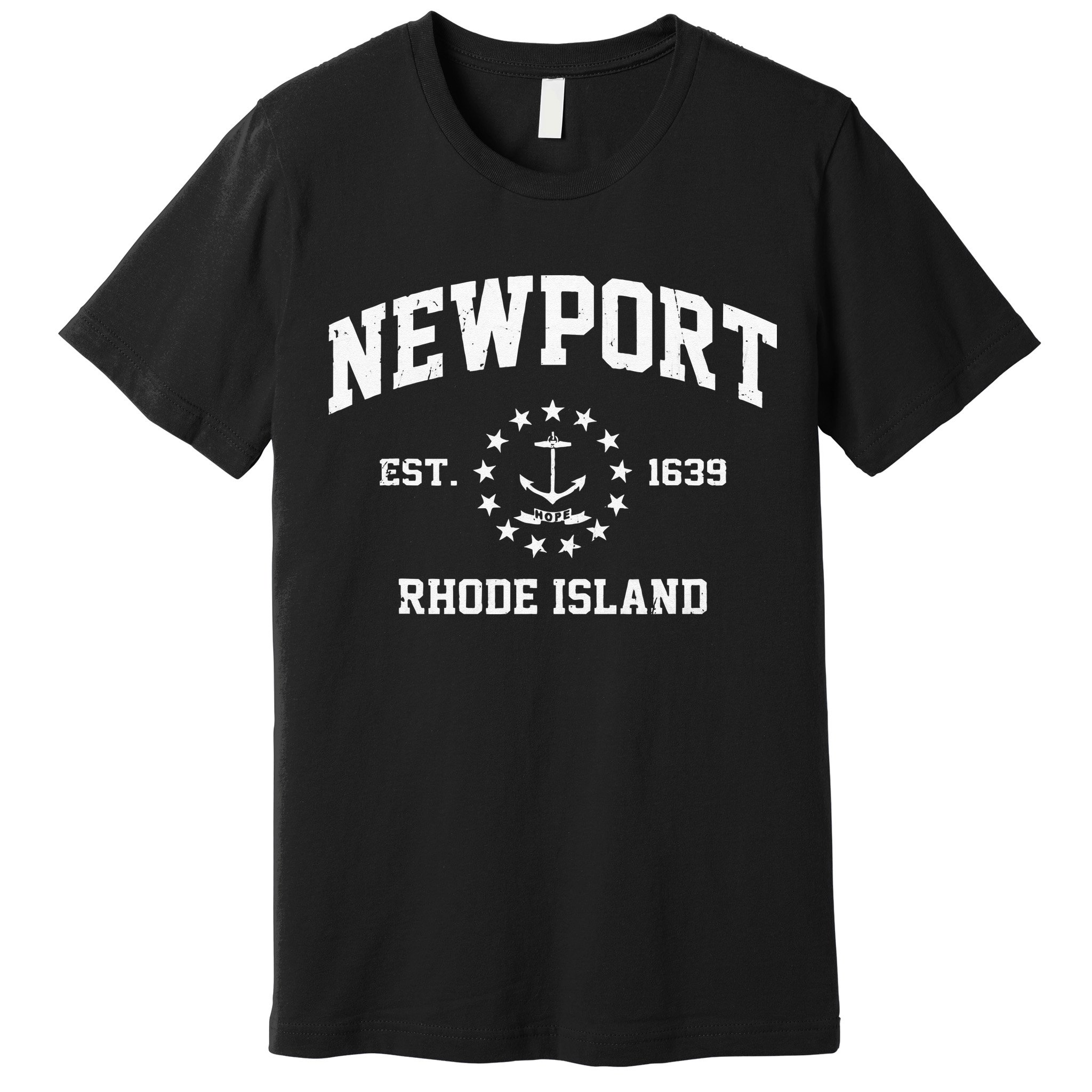Newport Rhode Island RI Vintage State Athletic Style Premium T-Shirt