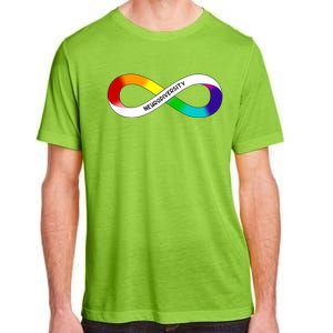 Neurodiversity Rainbow Infinity Symbol Adult ChromaSoft Performance T-Shirt