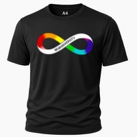 Neurodiversity Rainbow Infinity Symbol Cooling Performance Crew T-Shirt