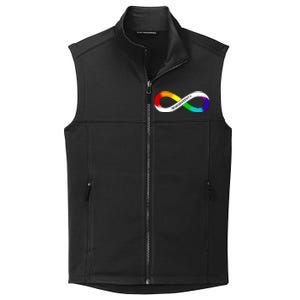 Neurodiversity Rainbow Infinity Symbol Collective Smooth Fleece Vest