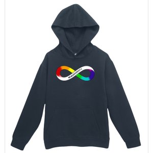 Neurodiversity Rainbow Infinity Symbol Urban Pullover Hoodie