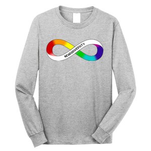 Neurodiversity Rainbow Infinity Symbol Long Sleeve Shirt