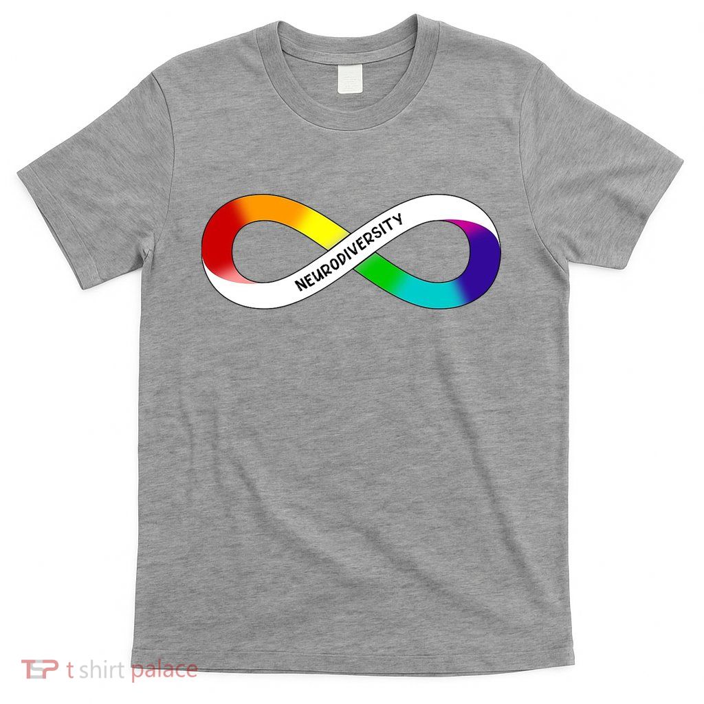 Neurodiversity Rainbow Infinity Symbol T-Shirt