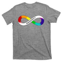 Neurodiversity Rainbow Infinity Symbol T-Shirt