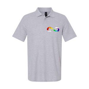 Neurodiversity Rainbow Infinity Symbol Softstyle Adult Sport Polo